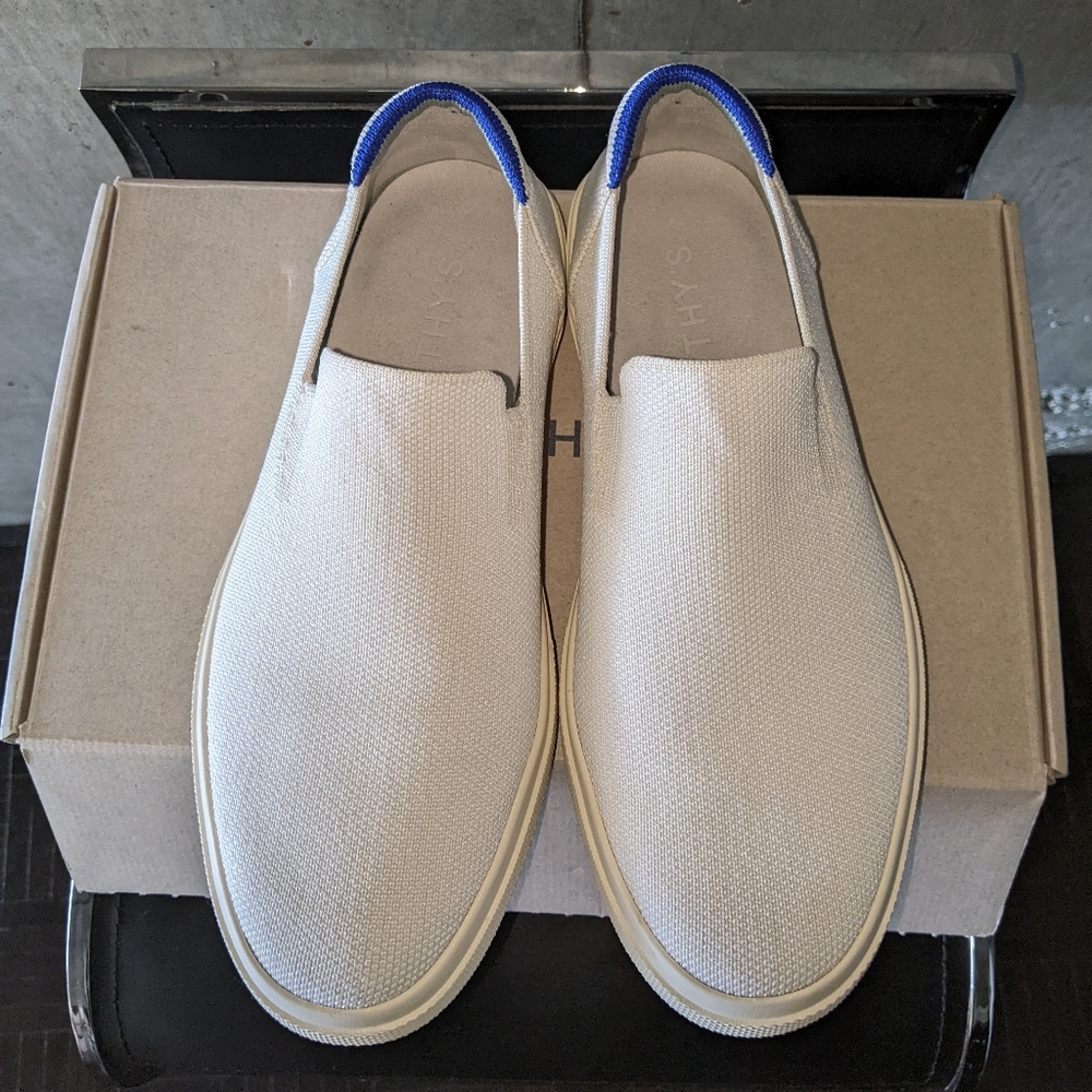 Rothy's City Slip-on Sneaker White W8.5 M7 Washable Shoes